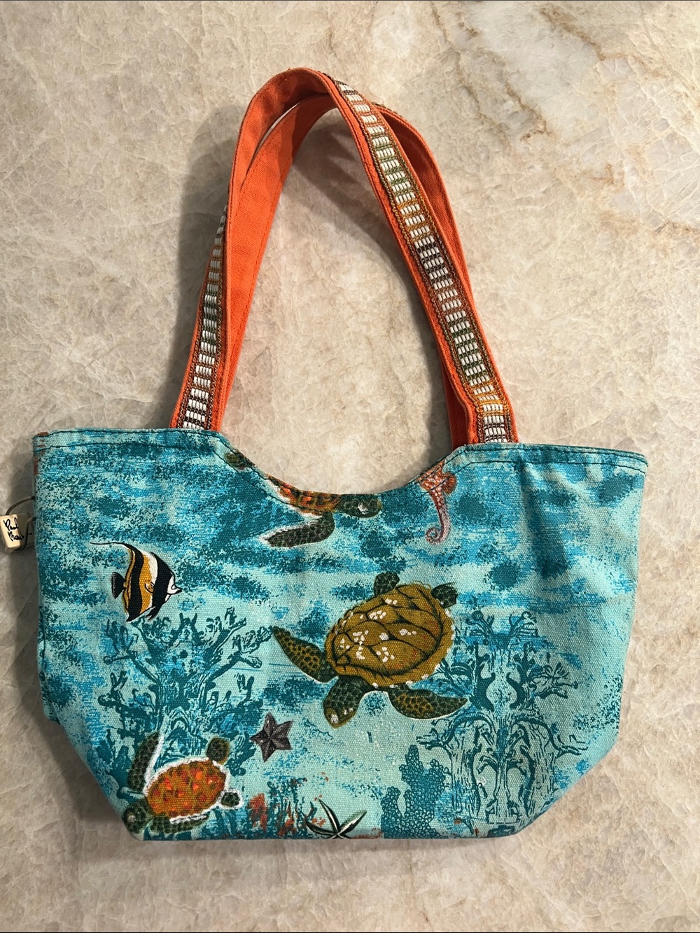 Paul Brent tropical canvas bag. Never used.